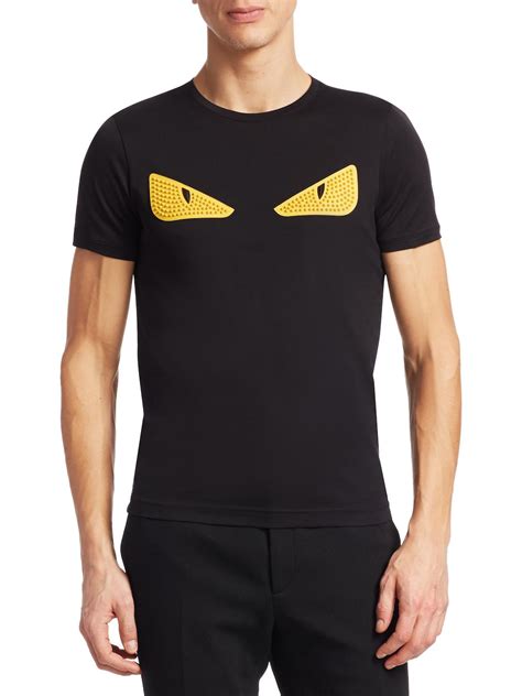 fendi men t-shirt|fendi eyes t shirt men's.